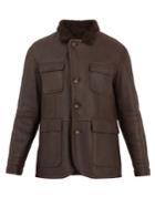 Brunello Cucinelli Point-collar Shearling Jacket