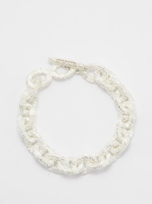Bleue Burnham - The Rhubarb Recycled Sterling-silver Bracelet - Mens - Silver