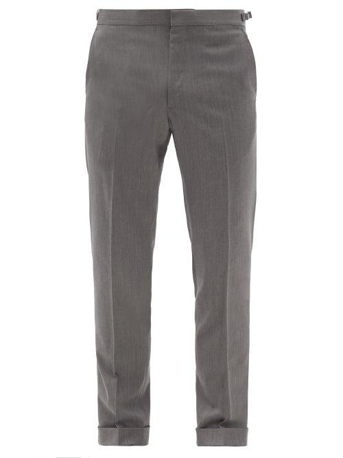 Matchesfashion.com Caruso - Macbeth Wool-blend Twill Suit Trousers - Mens - Grey
