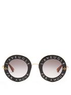 Gucci L'aveugle Par Amour Round-frame Sunglasses