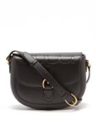 Gucci - Logo-debossed Leather Shoulder Bag - Womens - Black