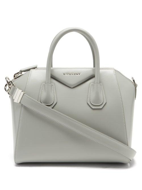 Givenchy - Antigona Small Leather Bag - Womens - Grey