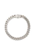 Saint Laurent - Logo-engraved Curb-chain Necklace - Womens - Silver