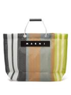 Marni Market - Striped Medium Nylon Tote Bag - Mens - Multi