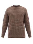 Toogood - The Ploughman High-neck Alpaca-blend Sweater - Mens - Brown