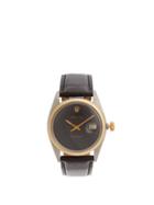 Matchesfashion.com Lizzie Mandler - Engraved Dial 18kt Gold Rolex Watch - Womens - Black Gold