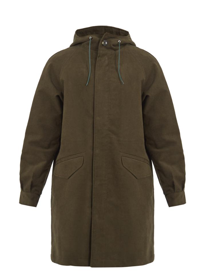 A.p.c. 87 Hooded Brushed-cotton Parka