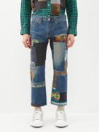Junya Watanabe - X Levi's X Pendleton Straight-leg Jeans - Mens - Blue Multi