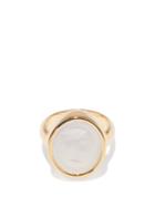 Simone Rocha - Porcelain & Gold-plated Cameo Ring - Womens - White Multi