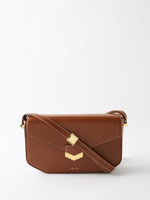 Demellier - London Midi Leather Shoulder Bag - Womens - Tan