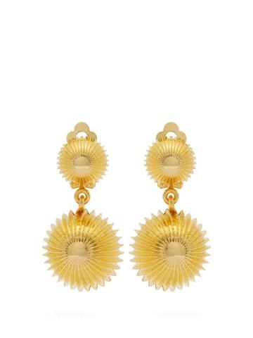 Joelle Kharrat Cactus Clip-on Gold-plated Earrings