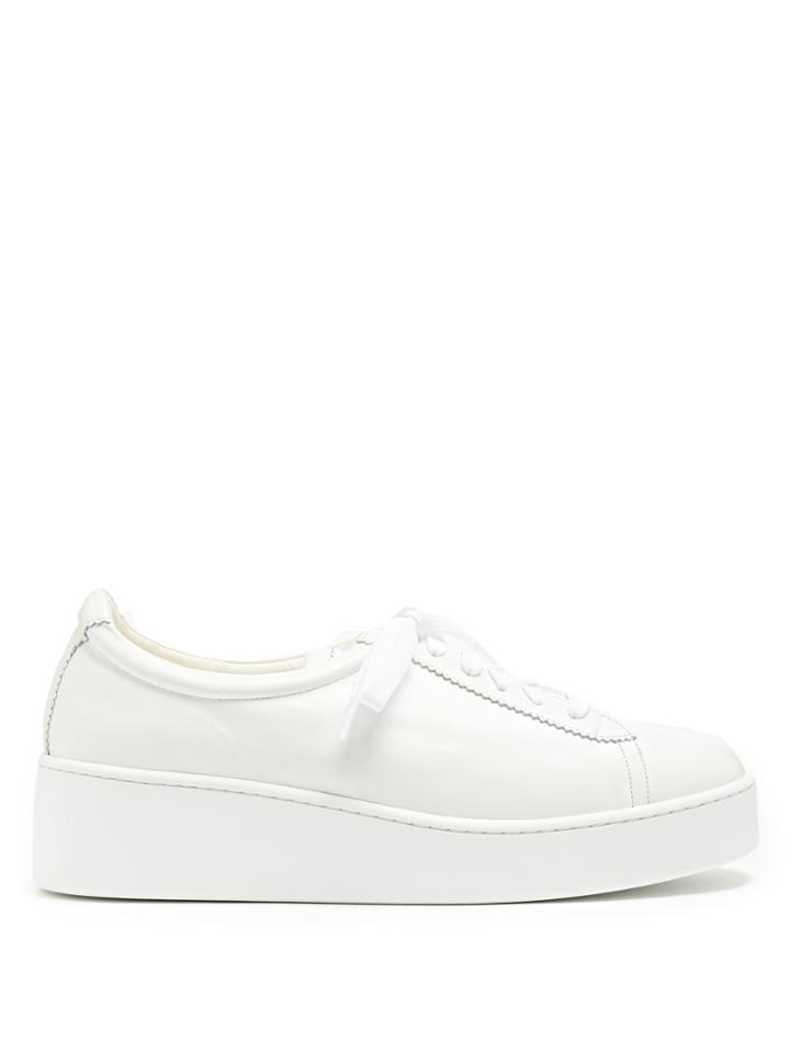 Robert Clergerie Tasketa Low-top Leather Platform Trainers
