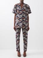 Lisa Folawiyo - The Jumeaux Wax-print Cotton Shirt And Trousers - Womens - Multi