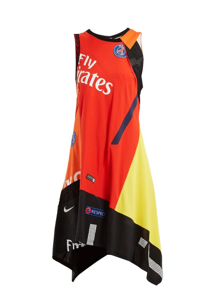 Koché X Paris Saint-germain Patchwork Dress