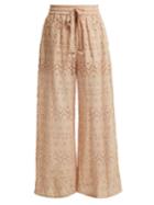 Zimmermann Bayou Cotton And Silk-blend Trousers