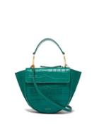Matchesfashion.com Wandler - Hortensia Mini Crocodile Effect Leather Bag - Womens - Green