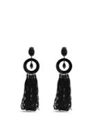 Oscar De La Renta Bead-embellished Tassel Earrings