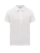Matchesfashion.com Moncler - Logo-stitched Cotton-piqu Polo Shirt - Mens - White