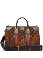 Matchesfashion.com Gucci - Gg Velvet Holdall - Mens - Brown Multi