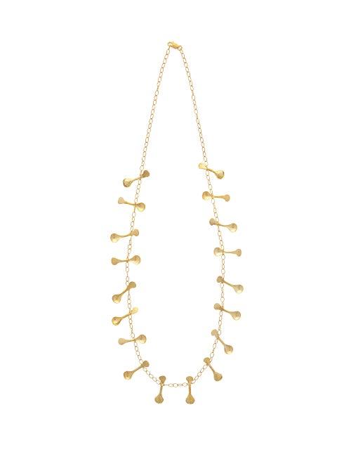 Matchesfashion.com Sophia Kokosalaki - Isis Sistrum Droplet Necklace - Womens - Gold