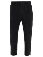 Matchesfashion.com Homme Pliss Issey Miyake - Straight-leg Pleated-jersey Trousers - Mens - Black