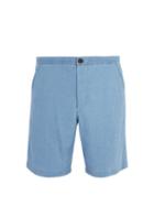 Matchesfashion.com Oliver Spencer - Kildale Mid Rise Cotton Shorts - Mens - Blue