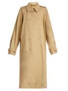 Stella Mccartney Side-slit Double-breasted Trench Coat
