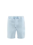 Derek Rose - Sydney Drawstring-waist Linen Shorts - Mens - Light Blue