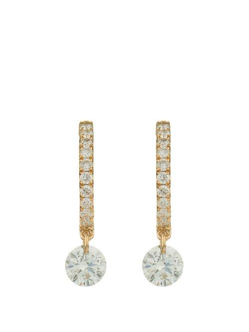 Matchesfashion.com Raphaele Canot - Set Free Diamond & Yellow Gold Earrings - Womens - Yellow Gold