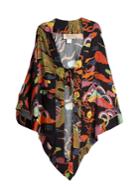 Adriana Degreas Dragon-print Crepe Kaftan