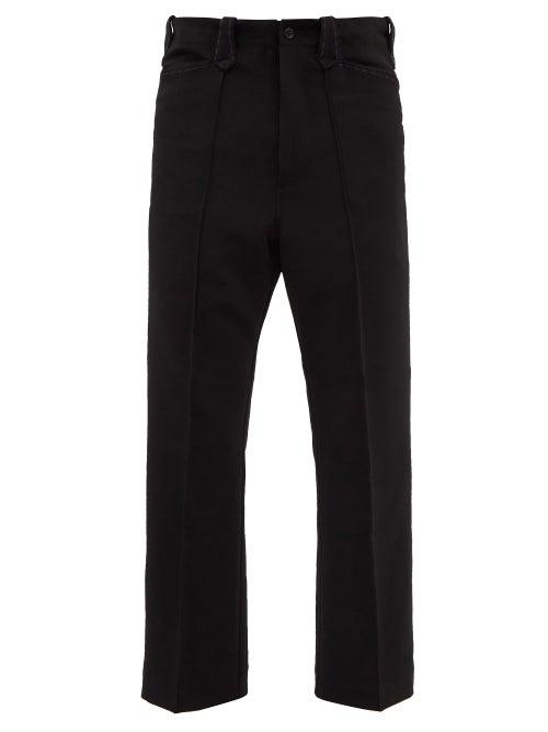 Needles - Western Kick-flare Twill Trousers - Mens - Black