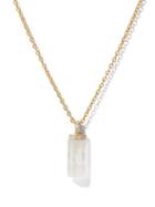 Jade Jagger - Rocktagon Moonstone, Diamond & 18kt Gold Necklace - Womens - Gold Multi