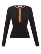 Gabriela Hearst - Meade Contrast-stitching Merino Sweater - Womens - Black