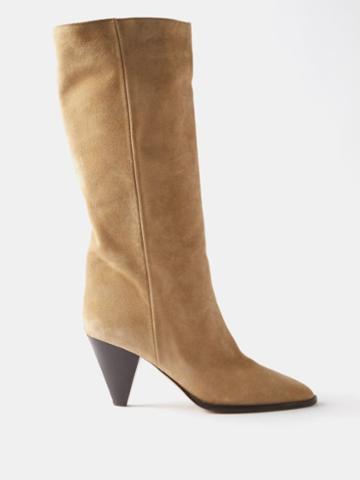 Isabel Marant - Roxy Suede Knee-high Boots - Womens - Nude