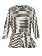 Preen By Thornton Bregazzi Conix Striped Crepe Top