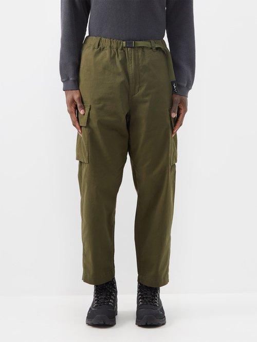 Manastash - Flex Climber Stretch-cotton Cargo Trousers - Mens - Olive