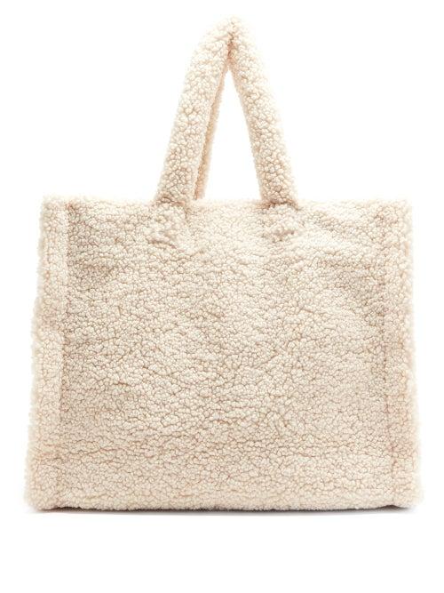Matchesfashion.com Stand Studio - Lola Faux-shearling Tote Bag - Womens - Cream