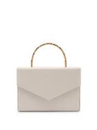 Matchesfashion.com Amina Muaddi - Pernille Envelope-flap Leather Box Bag - Womens - Ivory