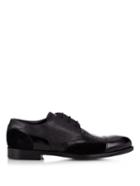 Alexander Mcqueen Leather And Suede Derby Shoes