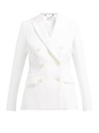 Matchesfashion.com Altuzarra - Indiana Double Breasted Crepe Blazer - Womens - White