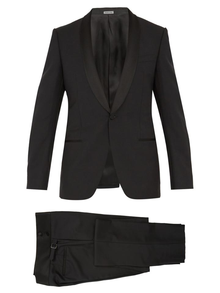 Lanvin Shawl-collar Single-breasted Wool-blend Tuxedo