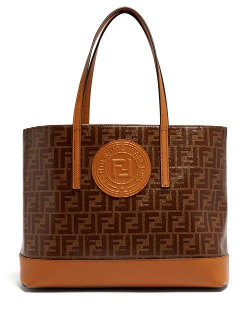 Matchesfashion.com Fendi - Ff Canvas Tote Bag - Womens - Tan Multi