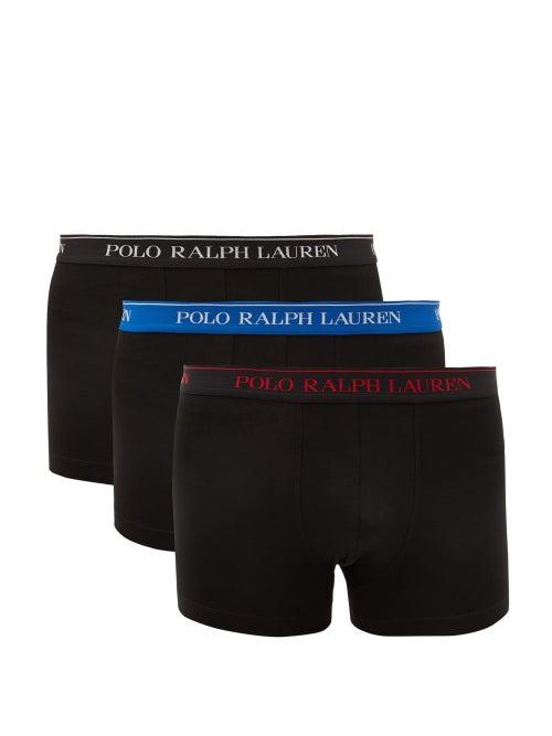 Matchesfashion.com Polo Ralph Lauren - Pack Of Three Logo Cotton Blend Boxer Briefs - Mens - Multi