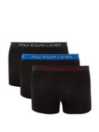 Matchesfashion.com Polo Ralph Lauren - Pack Of Three Logo Cotton Blend Boxer Briefs - Mens - Multi