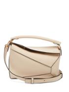 Loewe - Puzzle Small Grained-leather Cross-body Bag - Womens - White