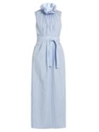 Teija Striped Cotton-poplin Dress
