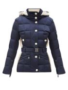 Matchesfashion.com Bogner - Gisa Quilted-down Shell Hooded Ski Jacket - Womens - Navy White