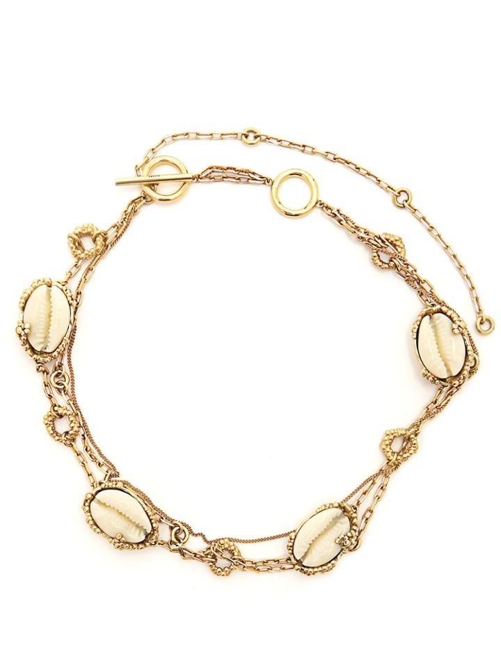 Ellery Lunation Shell-embellished Layered Choker