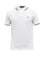 Polo Ralph Lauren - Logo-embroidered Cotton-piqu Polo Shirt - Mens - White