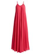 Adriana Degreas Le Fleur Pleated Crepe Jumpsuit